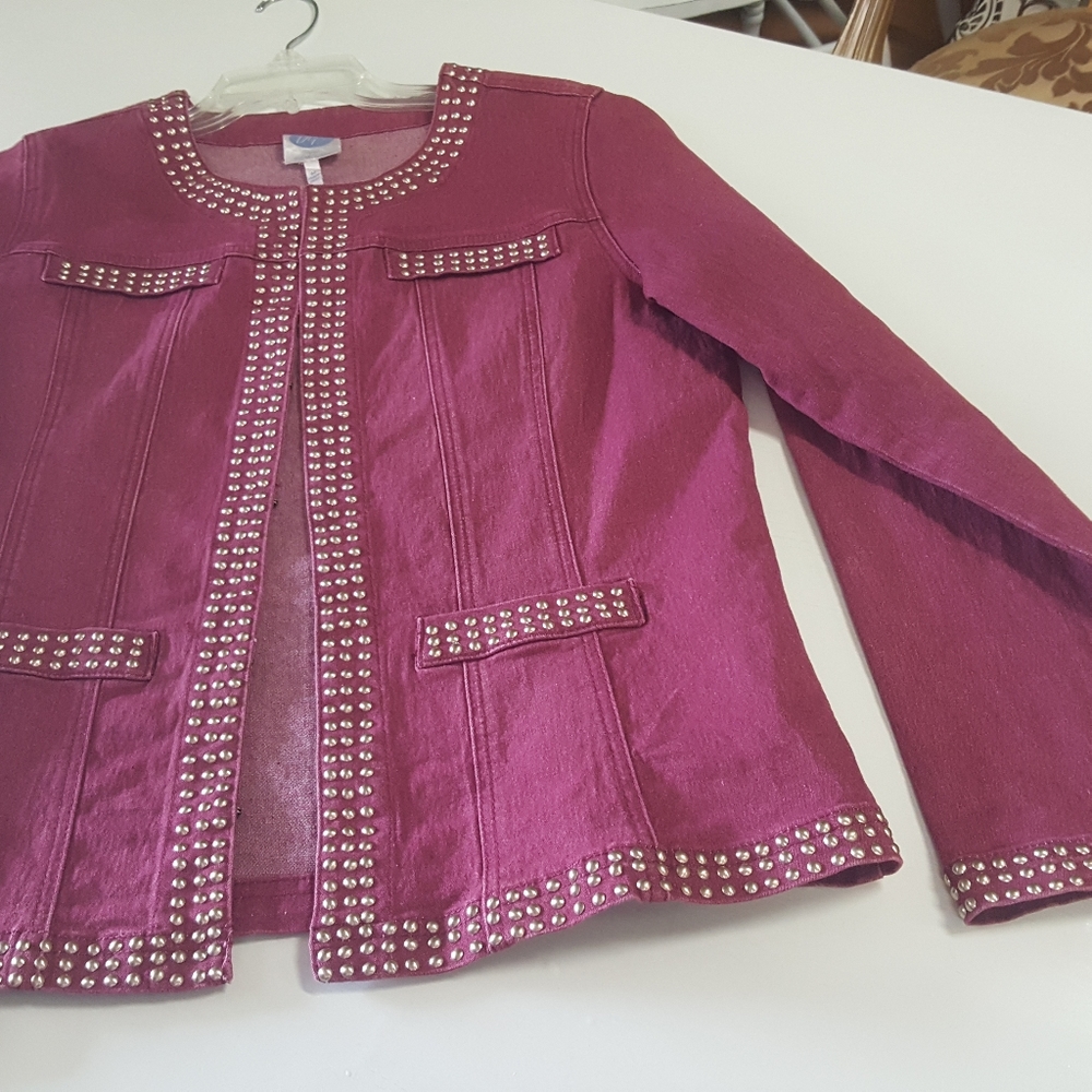 XL denim jacket with stretch